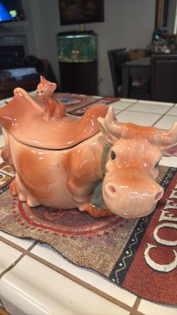 Vintage Brush McCoy Elsie the Cow cookie jar