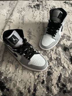 Air Jordan 1 Mid Light Smoke Grey, 7.5