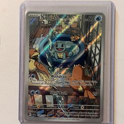 Squirtle Pokemon Card from Scarlet and Violet Stellar Crown