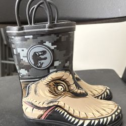 Boys Jurassic Park Rain Boots Size 11