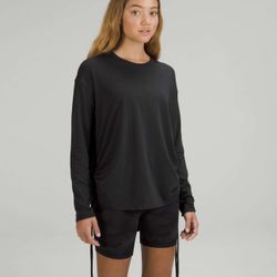 Lululemon Pima Cotton Side-Cinch Long Sleeve Shirt