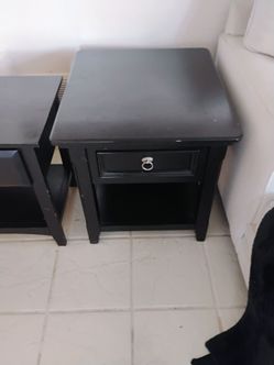 One larger end table