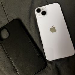 purple iPhone 14+ w/ Black Phone case 128gb