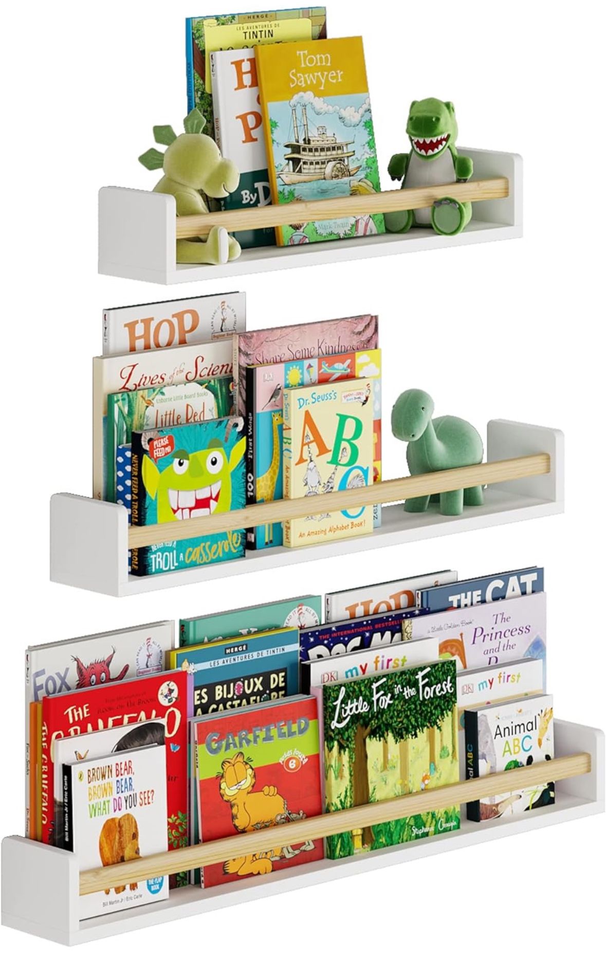 NEW Shelves Kids Bookshelves SET OF 5