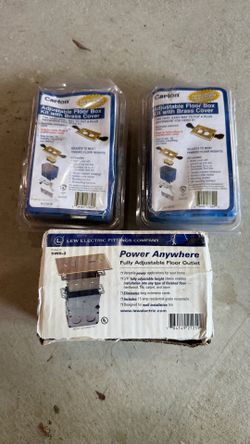 Electrical Floor Box Lot – Carlon & Lew Electric – New