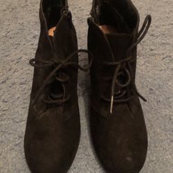 Merona Black Suede Booties