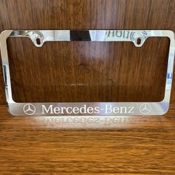Mercedes Venezuelan Stainless Steel License Frame