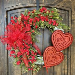 Valentines Day Wreath, Heart Wreath