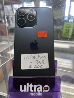 Iphone 15 Pro Max 256gb Unlocked Sold With Store Warranty And Reciept 
