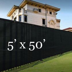 Black Privacy Fence Screen 5x50