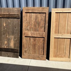 3 Barn Doors reclaimed wood