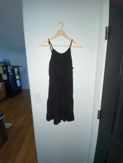 Tiered Black Mini Dress