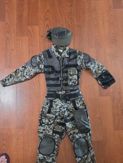 KIDS Army Halloween Costume 8/10