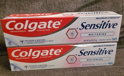 (2) Colgate Sensitive Toothpaste, 6 oz each