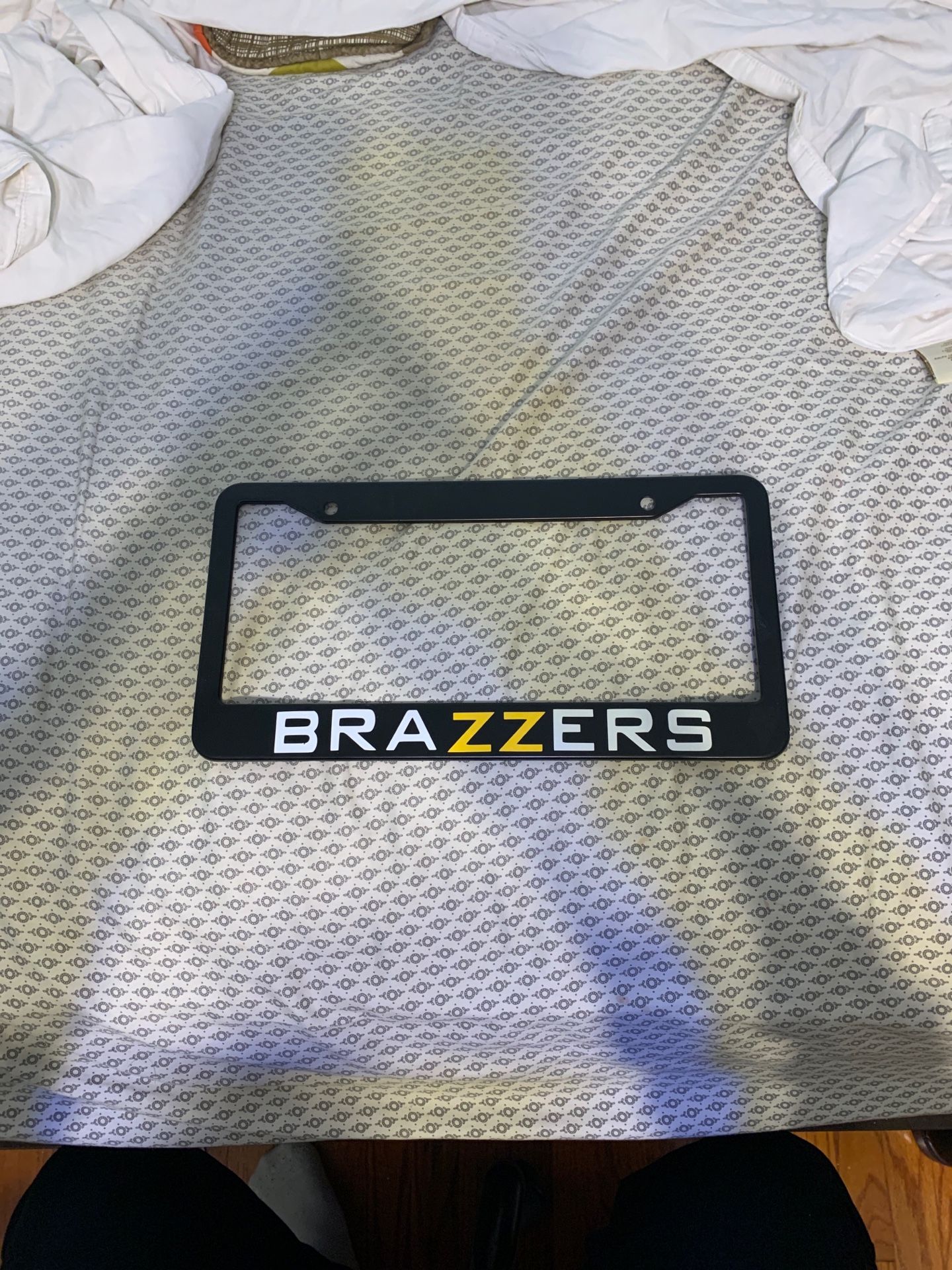 BRAZZERS LICENSE PLATE FRAME