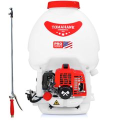 Tomahawk's PRO SERIES  backpack sprayer (NEVER USED) 5 Gallon Gas Power Backpack Sprayer with Twin Tip Nozzle for Pesticides, etc.
