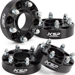 KSP 6X5.5 Wheel Spacers for Silverado Sierra,1.5"(38mm) Real Forged Spacers with 78.1mm Hub Bore M14x1.5. New