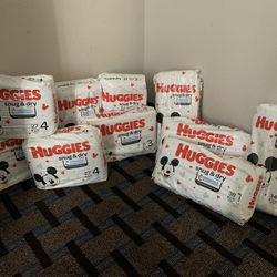 Huggies Snug & Dry Diapers (3- Size 3; 3- Size 4)