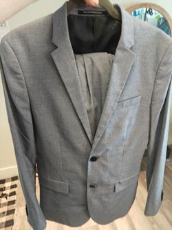 Men's Blue Two-Button Suit