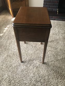Multi purpose wooden sewing stand