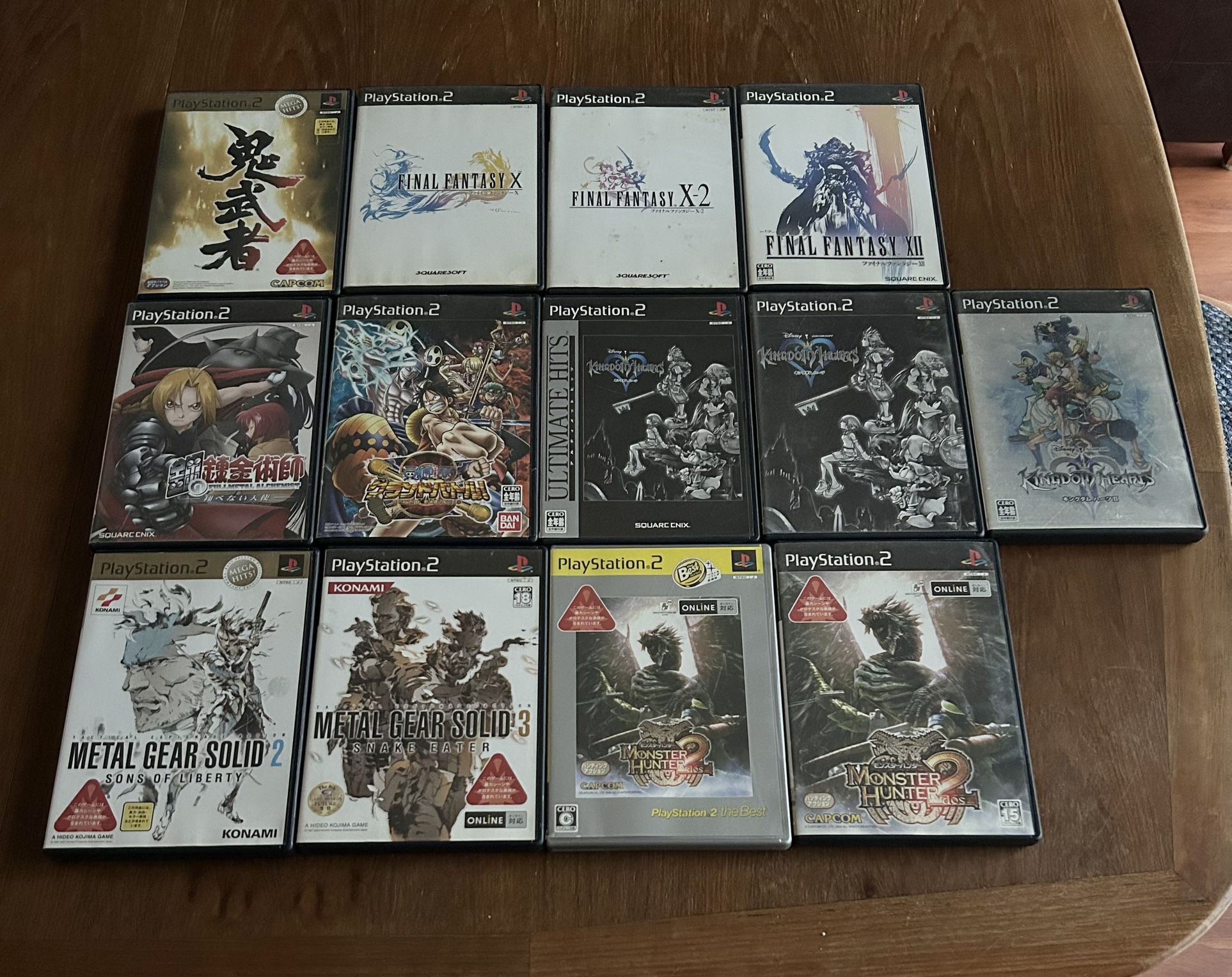 CIB Japanese PS2 Video Games