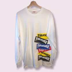 Supreme Thrasher Multi Logo Long Sleeve Tee