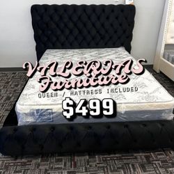 New Queen Bed With Mattress