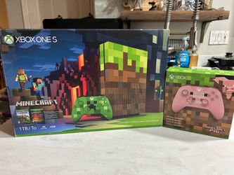 Minecraft Xbox with both controllers CIB