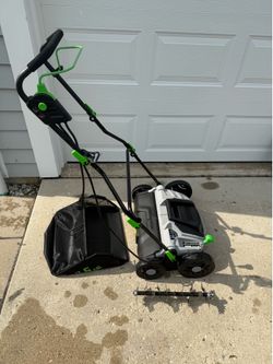 TIECTOWN 16” Electric Lawn Dethatcher & Scarifier – Like New – Used Once