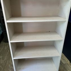 White Wooden Bookcase
