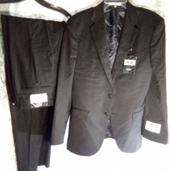NWTGS Joseph Abboud Men's Suit 2pc Black Jacket 40s. Pants 36x36
