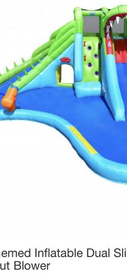 Crocodile Themed bounce house without blower 