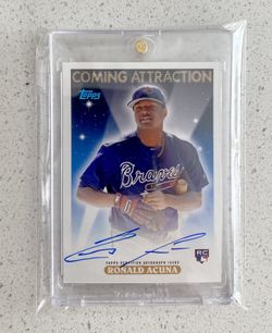 2018 Topps Archives Ronald Acuna Jr. Rookie Coming Attraction RC AUTO /99