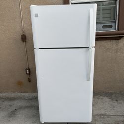 3 MONTHS WARRANTY 30x30x66 KENMORE FRIDGE WHITE 18cuft