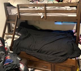 Twin over four bunkbed with drawers $350 OBO