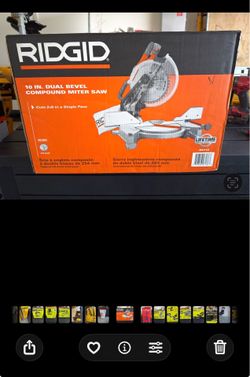 RIDGID 10” Dual Bevel Compound Miter Saw