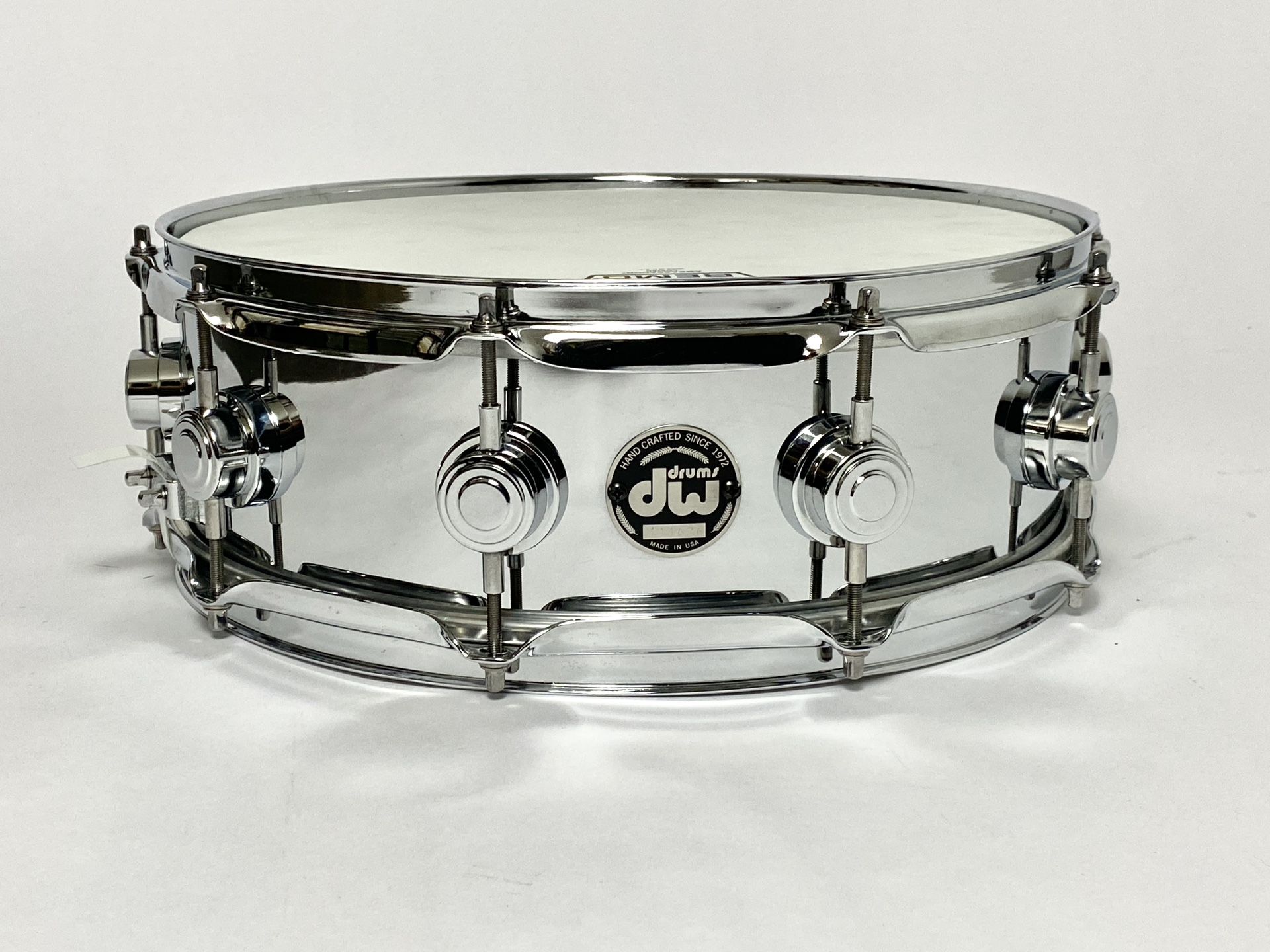 DW Collectors 5x14 Chrome Over Brass Snare Drum 1998