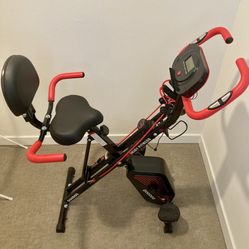 Pooboo Folding Exercise Bike