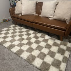 Camel brown Memory foam Futon  - Great Condition 