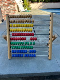 Large Wooden Counting Abacus – Kids Math & Learning Toy