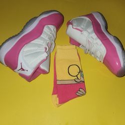 Pink Jordan 11's 