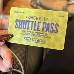 Shuttle pass for Coachella