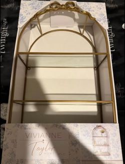 Vivianne taylor coquette gold bow shelf