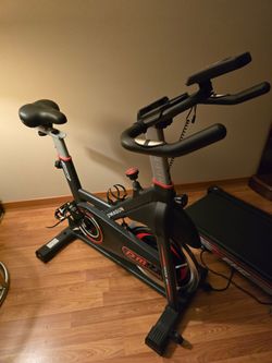 Like new indoor exercise bike and many more items