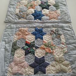 Handmade Quilted Placemats Set Of 6