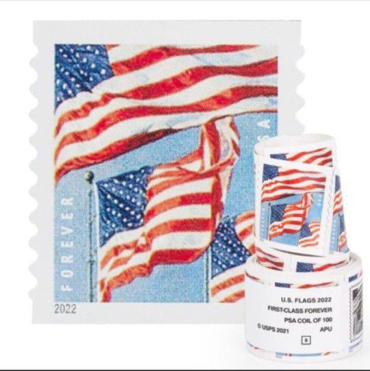 100 Count USPS Forever Stamps for first class 