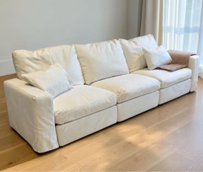 Modern Cloud-Style 3pc Modular Sectional Sofa