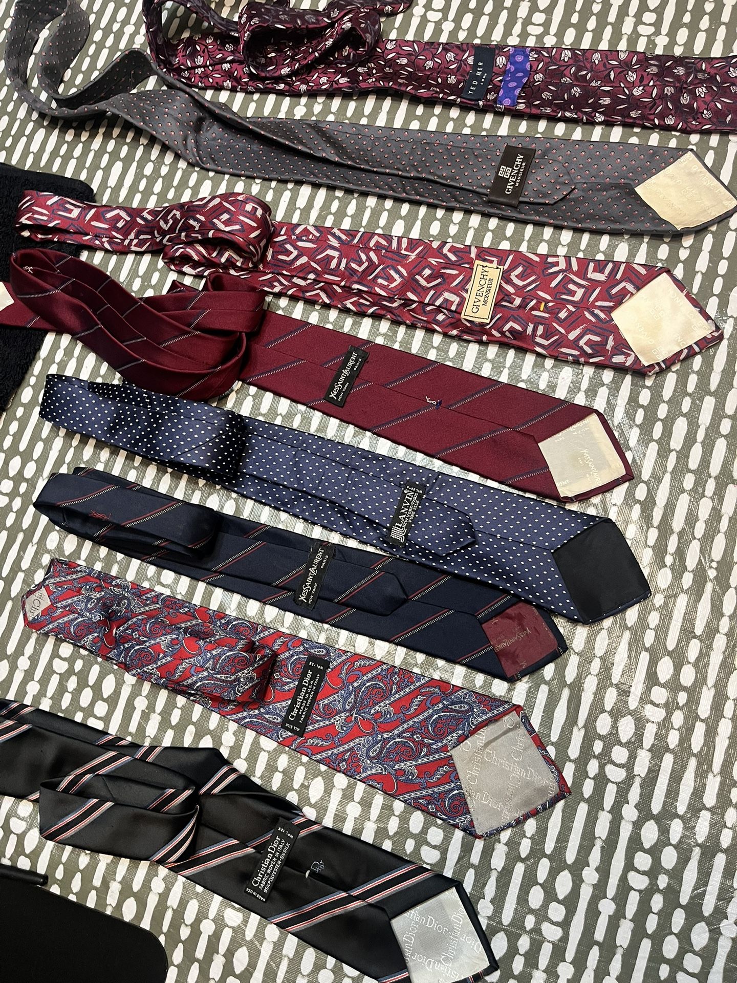 Designer ties dior , Ysl , Givenchy , Ted Baker
