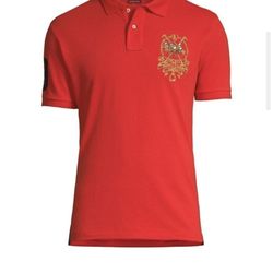 Polo Ralph Lauren Custom Slim Fit Triple-Pony Polo Shirt Size L