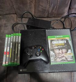 Xbox One Console with Controller and Games